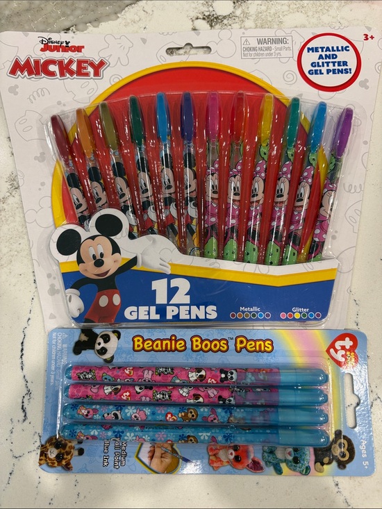 Other - 12-Pack Gel Pens - Multicolor & 4-pack pens blue ink
